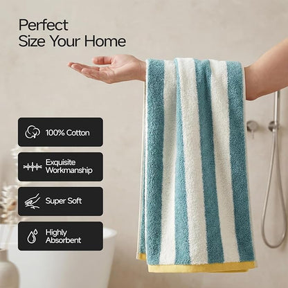 REDKISS 3-Pack Premium Hand Towels, 28x12 Inches 100% Cotton Bath Towels