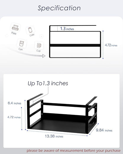 Nxconsu 2Pack Under Shelf Storage Basket Organizer Hanging Holder