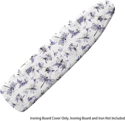 Purple Flowers Bird Ironing Board Cover and Pad Heat Insulation Covers Stain