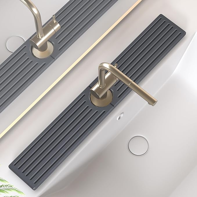 Faucet Mat for Kitchen Sink, Water Absorbent Kitchen Faucet Mat, Durable Sink