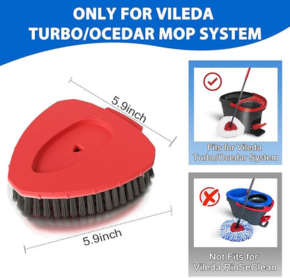 Upgraded Spin Mop Replacement Scrub Brush Heads Compatible