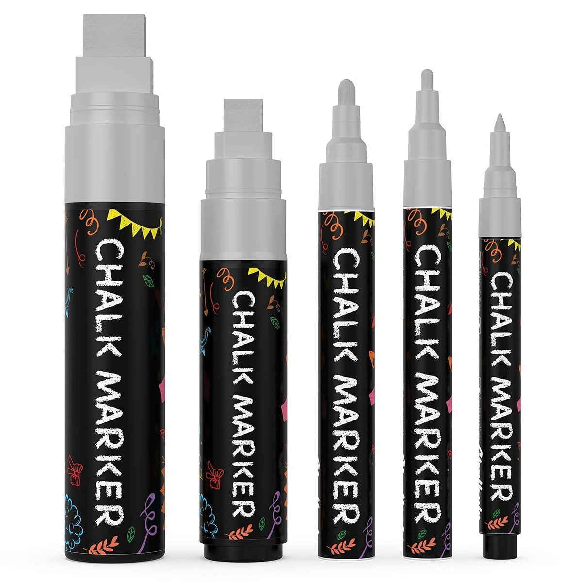 Chalkola Artist Bundle - 5 Black Variety + 5 Silver Variety