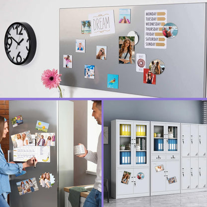 Printable Magnetic Sheets 8.5x11 Inches Matte Magnet Paper Sheet 24 Pcs Non Adhesive Magnetic Paper for Inkjet Printers, Flexible Magnet Photos for DIY Crafts