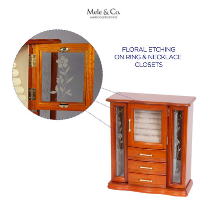 Mele and Co Richmond Wooden Jewelry Box