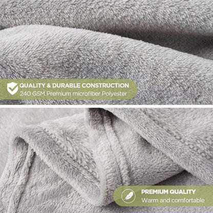 Bunnikins & Clover Wearable Hoodie Blanket for Adults, Warm and Cozy Oversized Blanket, Soft Flannel Fleece Hoodie Throw Blankets,Cat