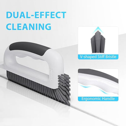 Grout Cleaning Brush, V Shape Stiff Grout Cleaner Brush