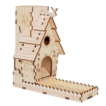 CZYY Bird Feeder Dice Tower with Tray, Compatible with Wingspan