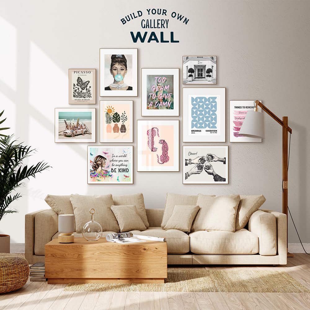 Positive Affirmations Wall Decor - CUTE TRENDY Aesthetic Wall Art - Inspirational quote Office Decor for Women - Newspaper Wall Art Unique Living room Bedroom Art Print - Motivational Quotes