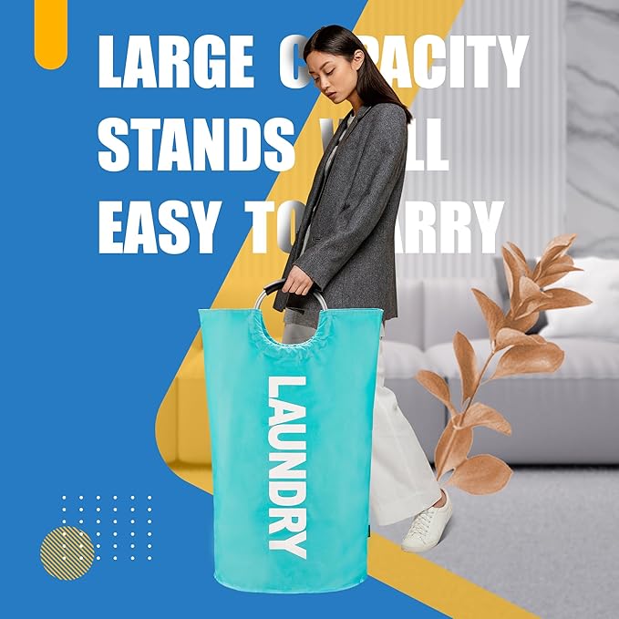 Caroeas 125L Laundry Basket, Large Laundry Hamper, Laundry Bag