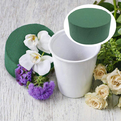 20 PCS Round Floral Foam,Green Wet Foam Block,Wet Florist Floral Foam Block Flower Arrangement Supplies for Wedding Aisle Flowers,Party Decoration