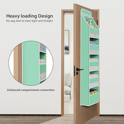 Univivi 6-Shelf Over Door Hanging Organizer Fabric Baby Door Storage