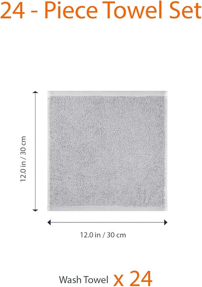 Amazon Basics Fast Drying Cotton Washcloths