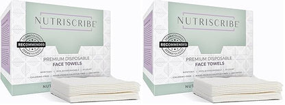 Disposable Face Towels XL, Makeup Remover Cleansing Wipes, 100% Natural