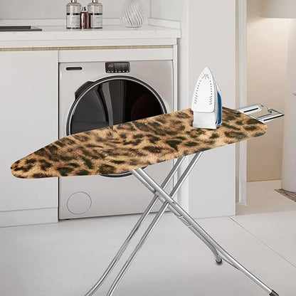 Brown Leopard Skin Ironing Board Cover and Pad Standard Size Elastic Edge