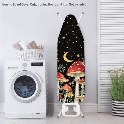 Moon Mushrooms Ironing Board Cover and Pad Non-Slip Ironing Board Protective