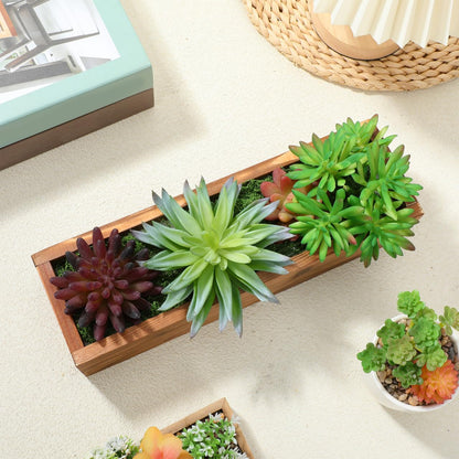 POPETPOP Outdoor Raised Garden Bed: Wooden Planter Box Wooden Raised Garden Bed - Rectangular Planter Outdoor for Patio, Balcony, Backyard, Centerpieces, Home, Wedding