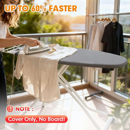 Ironing Board Cover and Pad, 18x49 Extra Wide Thick Iron Padding, Scorch &