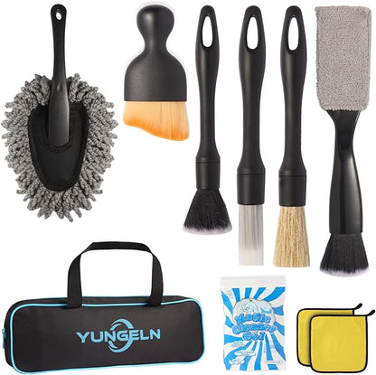 Car Detailing Brush Kit with Detail Brushes, Car Interior Detailing Brushe