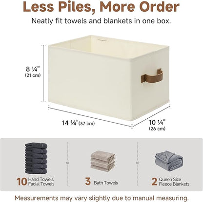 StorageWorks Closet Organizers and Storage Bins, Foldable Shelf Baskets
