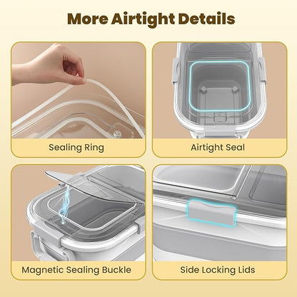 25-35Lbs Rice Container, Collapsible Food Storage Containers