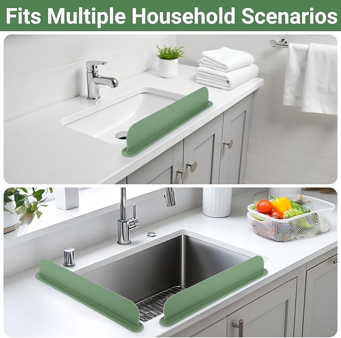 19.29 inch Silicone Sink Splash Guard, Splash Guard