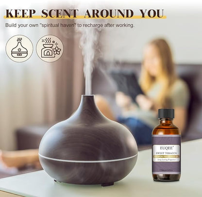 EUQEE Sweet Tobacco Fragrance Oil 2.02 Fl oz Fragrance Essential Oil with Glass Dropper for Diffuser, Aromatherapy, Soap Making (60ml)