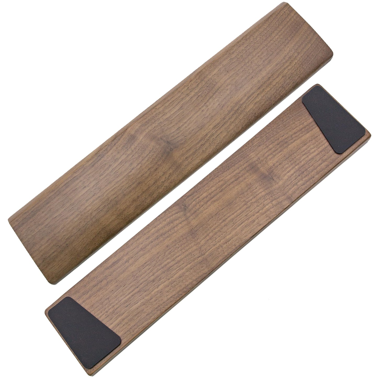 HAUSMODA Walnut Wooden Wrist Rest for Full Size Keyboard, Ergonomic Solid Wood Hand Rest with Non-Slip Base, Stain Resistant Palm Support for Typing & Gaming (17.3" L)