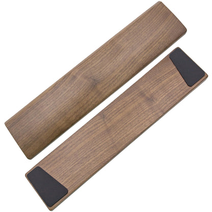 HAUSMODA Walnut Wooden Wrist Rest for Full Size Keyboard, Ergonomic Solid Wood Hand Rest with Non-Slip Base, Stain Resistant Palm Support for Typing & Gaming (17.3" L)