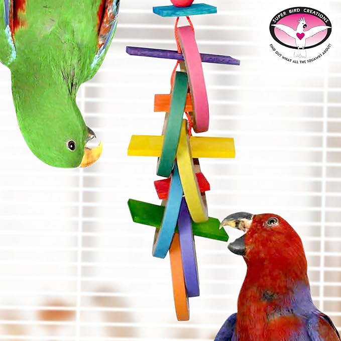 Super Bird Creations SB50027 Braided Polly Rope - Ideal for Making Bird Toys & Crafting - Hollow Polyethylene Cordage - 1/8" Diameter & 500 Meters Long - Ideal for Parrots - Vibrant Blue