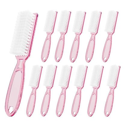 12 Pcs Handle Grip Cleaning Brushes, Hand Fingernail Nail Scrub Manicure Brush
