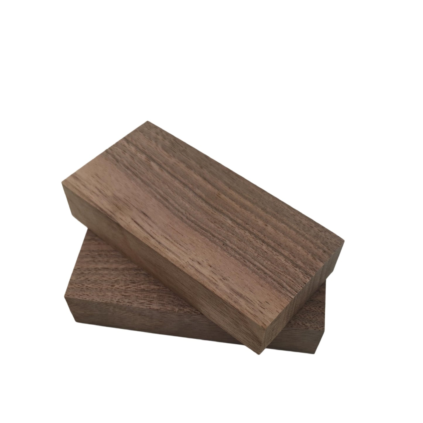 2PCS Unfinished Walnut Wood Blocks for DIY Crafting,Scroll Saw, Woodworking, Wood Carving,Burning,Laser Cutting,Engraving, CNC Cutting, Painting, Fretwork (3.93 x 1.96 x 0.78)