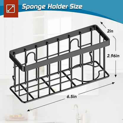 Sponge Holder for Kitchen Sink, Sink Caddy Organizer