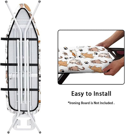 Iron Board Cover Standard Size, Ironing Board Cover, Cat Print Ironing Board