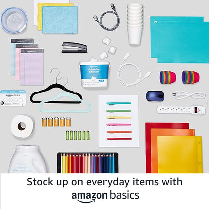 Amazon Basics 4-Shelf Adjustable Heavy Duty Storage Shelving Unit with Wheels, No-Tool Easy Assembly, Garage Shelving, Metal Wire Rack with Casters and Leveling Feet, 36" x 14" x 57.8", Chrome