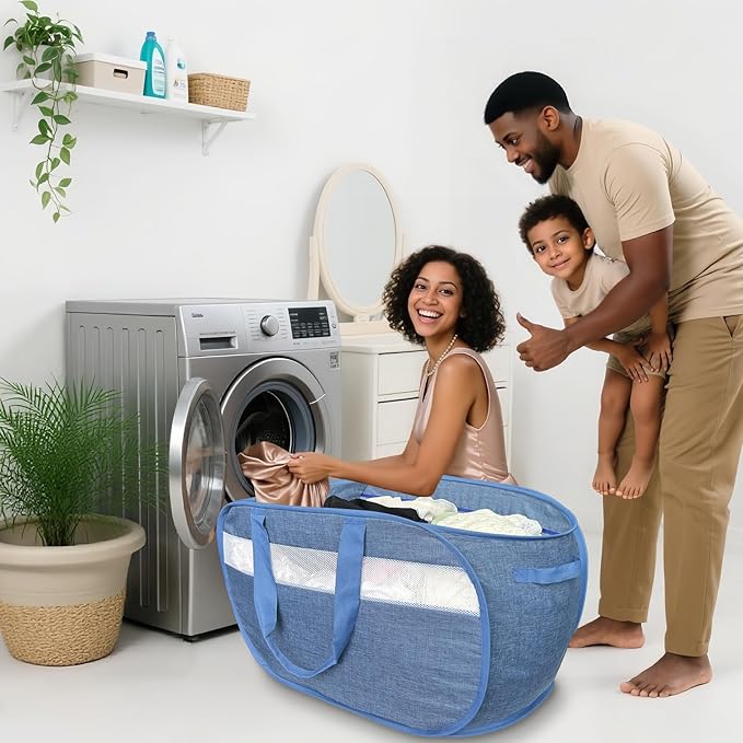 100L Mesh Pop Up Laundry Hampers