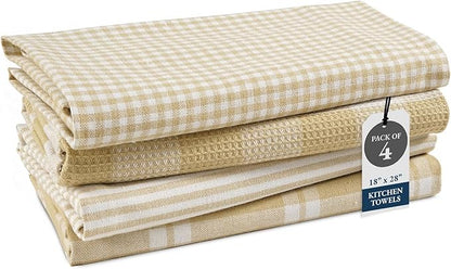 LANE LINEN Cotton Kitchen Towels Set, Quick-Drying, Premium Dish Towels