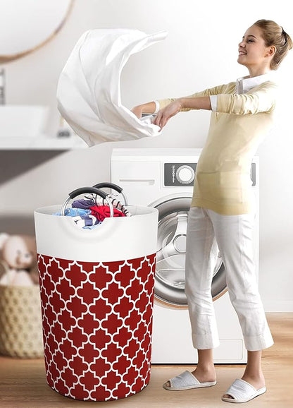 Large Laundry Basket Laundry Hamper Bag Washing Bin Clothes Bag Collapsible Tall