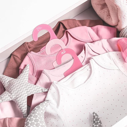 Whaline Acrylic Baby Closet Dividers Pink Hanging Infant Clothes Hanger