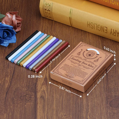 Wax Seal Kits, Wasole 40Pcs Blue Sea Sealing Wax Sticks with Glue Gun + 2Pcs Wax Seal Pens for Wax Seal Stamp, Great for Wedding Invitations, Birthday Cards, Envelopes, Gift Wrapping