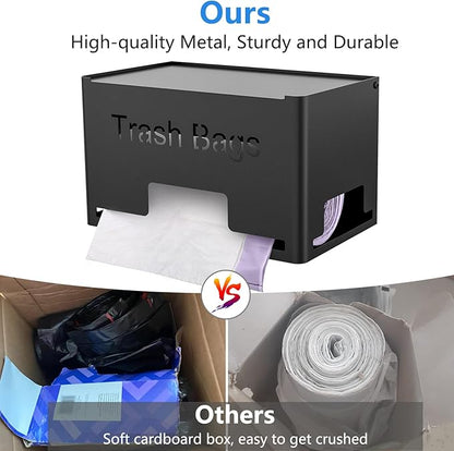 2-Pack Trash Bag Holder Dispenser, Stackable Garbage Bag Dispenser, Extra Large