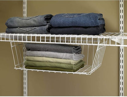ClosetMaid 17 Inch Wide Hanging Basket Wire Shelving Accessory