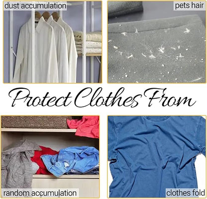 50 Pack 23.6x40inch Clear Plastic Clothes Covers