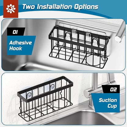 Sponge Holder for Kitchen Sink, Sink Caddy Organizer