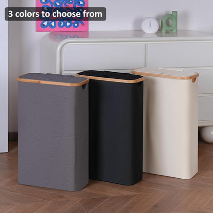 Slim Laundry Basket, 60L Laundry Hamper