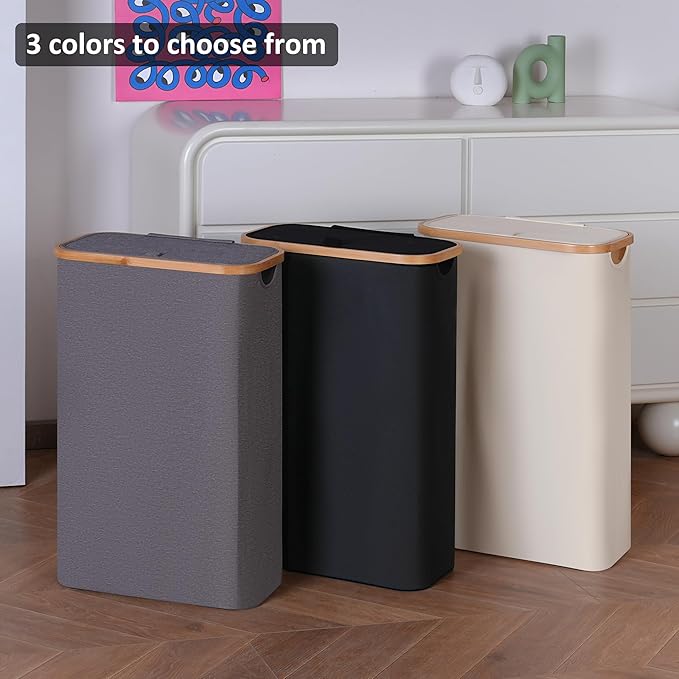 60L Slim Laundry Hamper, Laundry Basket