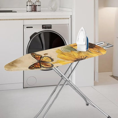 Sunflower Butterfly Easy Installation 15x54 Ironing Board Cover and Pad and