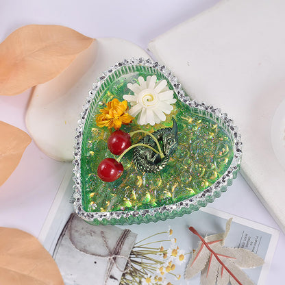 Ashtray Resin Casting Heart Shape Silicone Handcraft Jewelry Dish Plate Epoxy Mold Home Decor Tool Heart Tray Silicone Mold