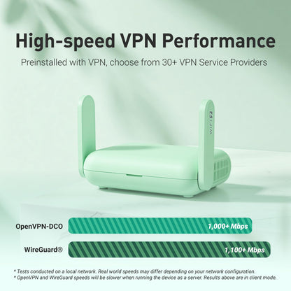 GL.iNet GL-MT3600BE (Beryl 7) Portable Travel Router, Pocket Wi-Fi 7 Wireless 2.5G Router, Mini Portable VPN Routers WiFi for Car, Travel, Public Computer Routers, Business, Mobile/RV/Cruise/Plane