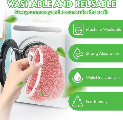 Reusable Microfiber Mop Pads