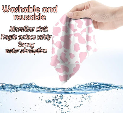 6 PCS Glasses Cleaning Cloth Eyeglass Cleaning Cloth Lens Eyeglasses Microfiber